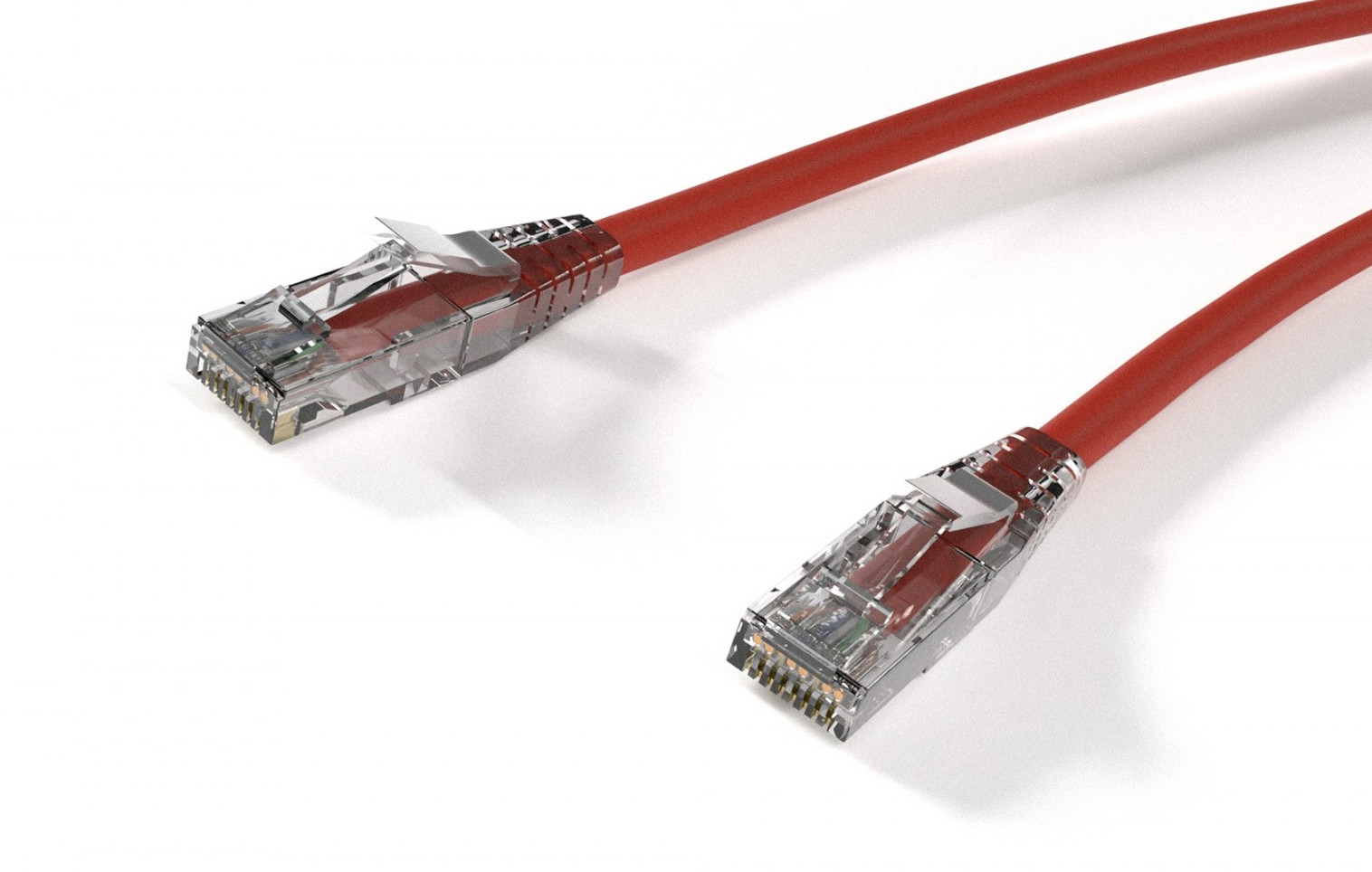 Cat6 UTP patch cable clear boot 6in 1ft 2ft 3ft 5ft 6ft 7ft 10ft Lot of 1, 5, 10