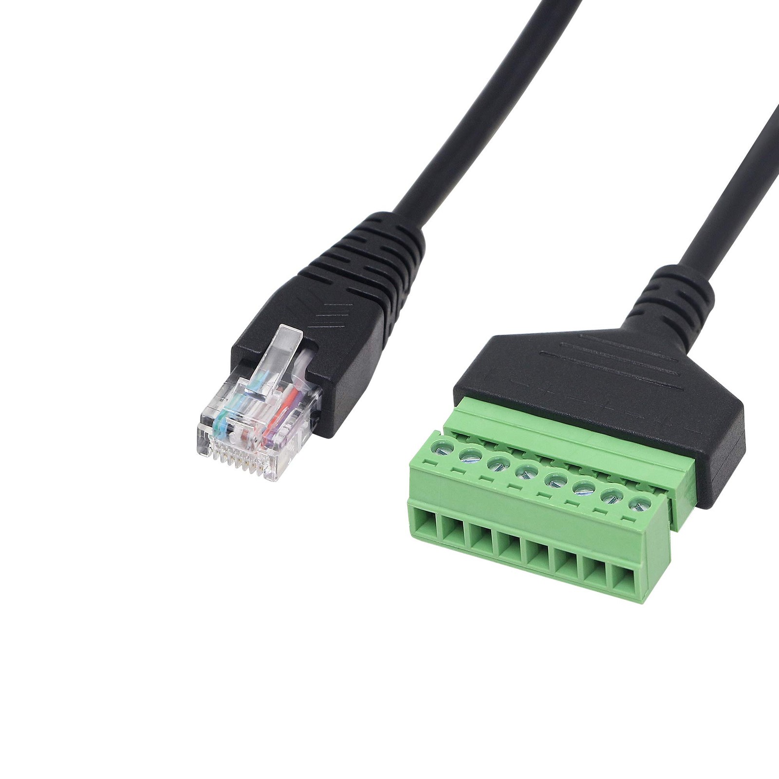 SinLoon Ethernet RJ45 Male Plug to 8 Pin Screw Terminal Block Connector for C…