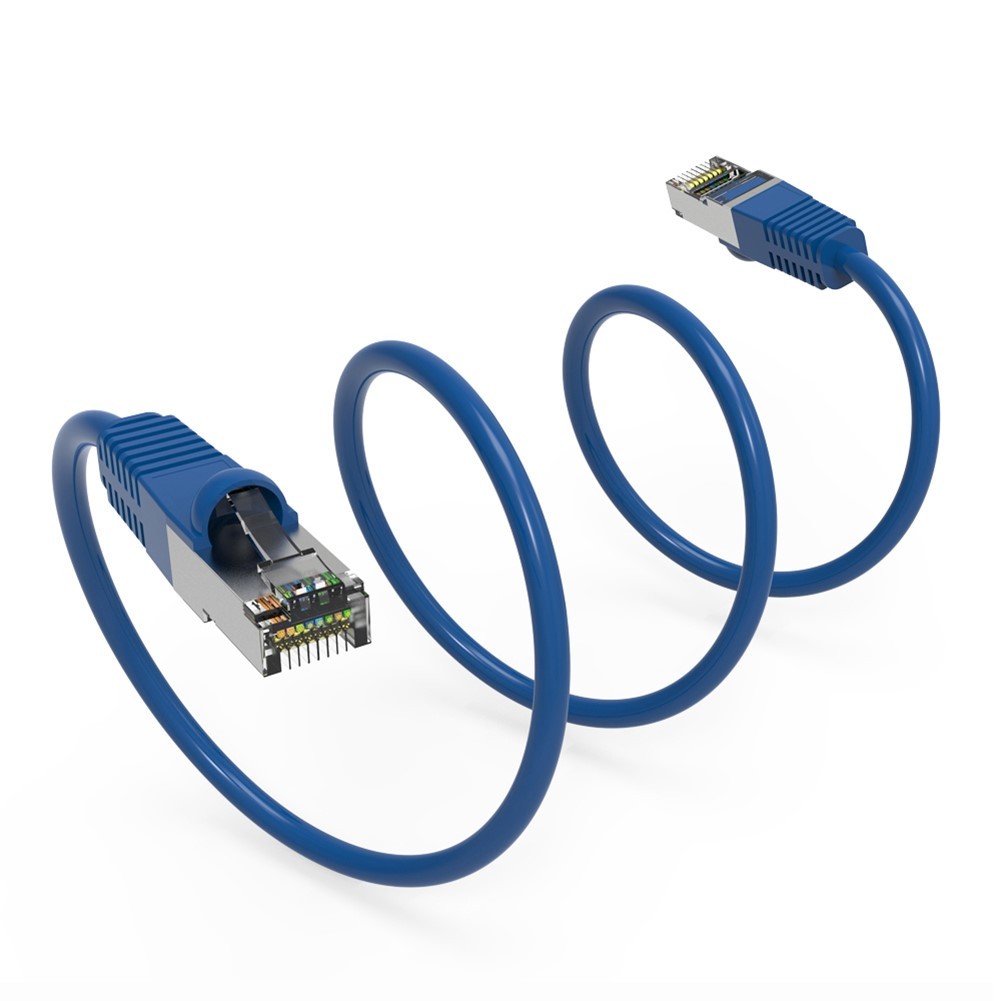 20FT-100FT CAT7 RJ45 Network Ethernet Shield Cable SSTP Gold 600MHz Copper Wire
