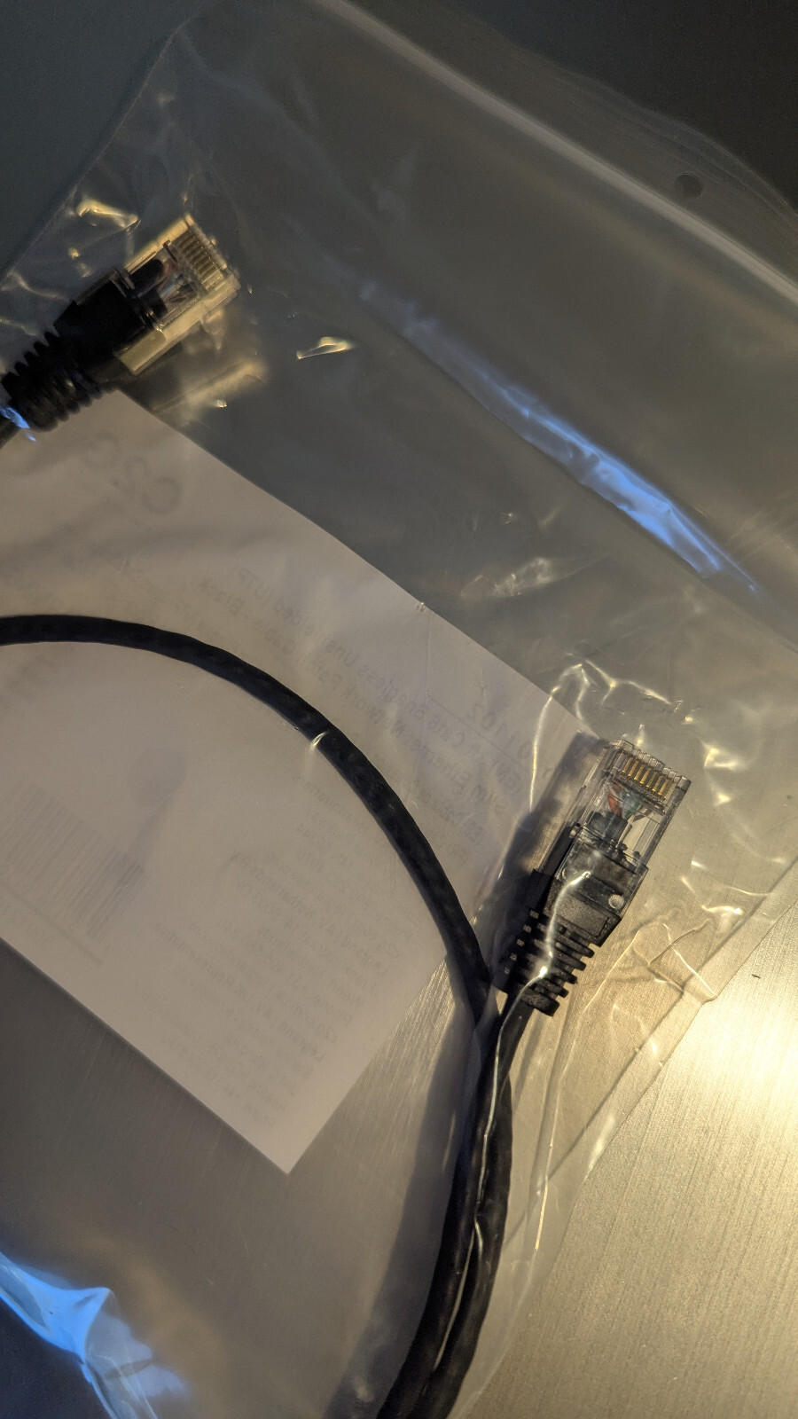 C2G 3-feet CAT6 Slim Ethernet Lot of 10 Network Patch Cables -Snagless- Black