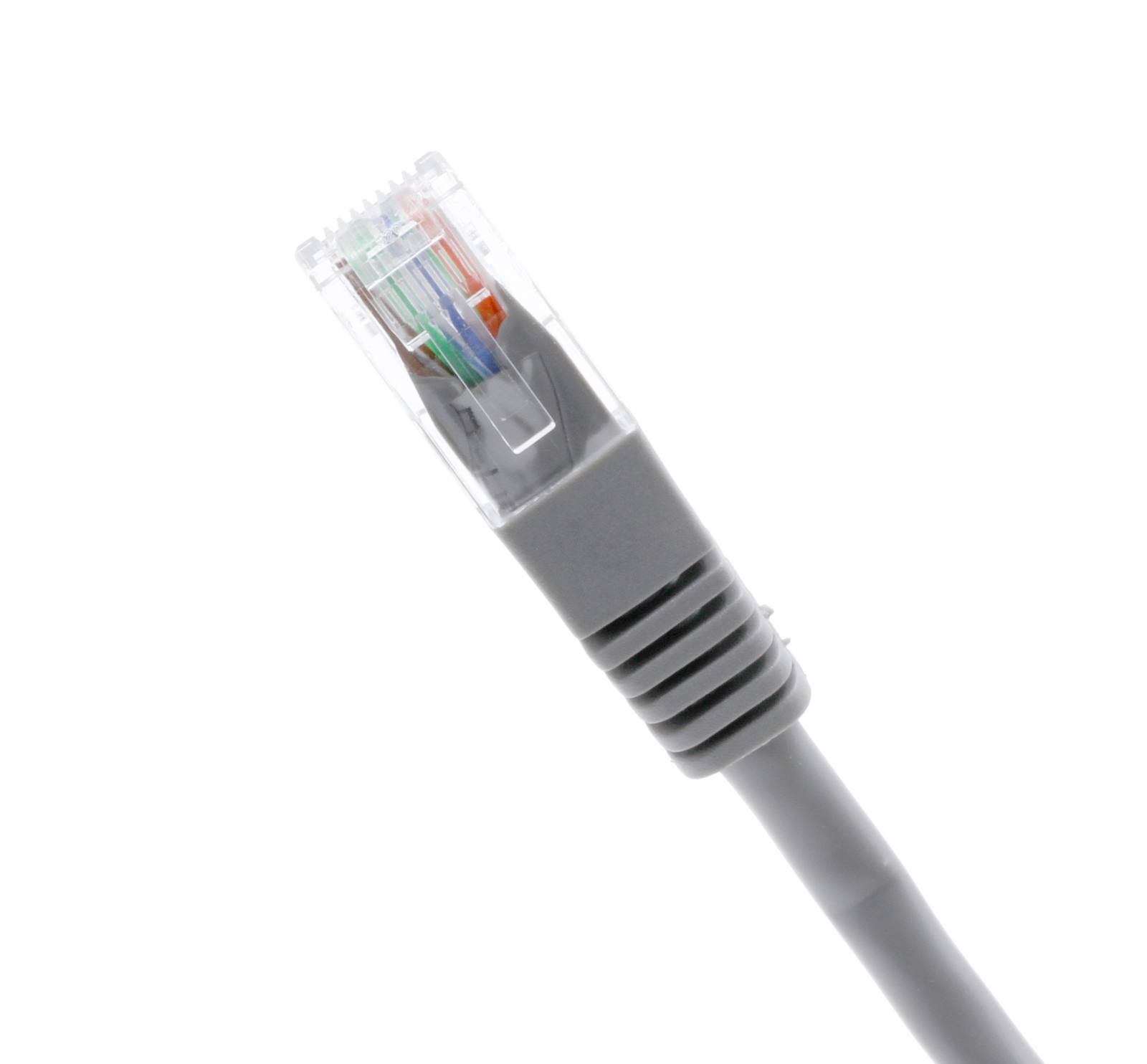 7 Foot Grey – Ethernet Network Cable – Cat5e Patch Cord – 7 Ft – LAN – Gray