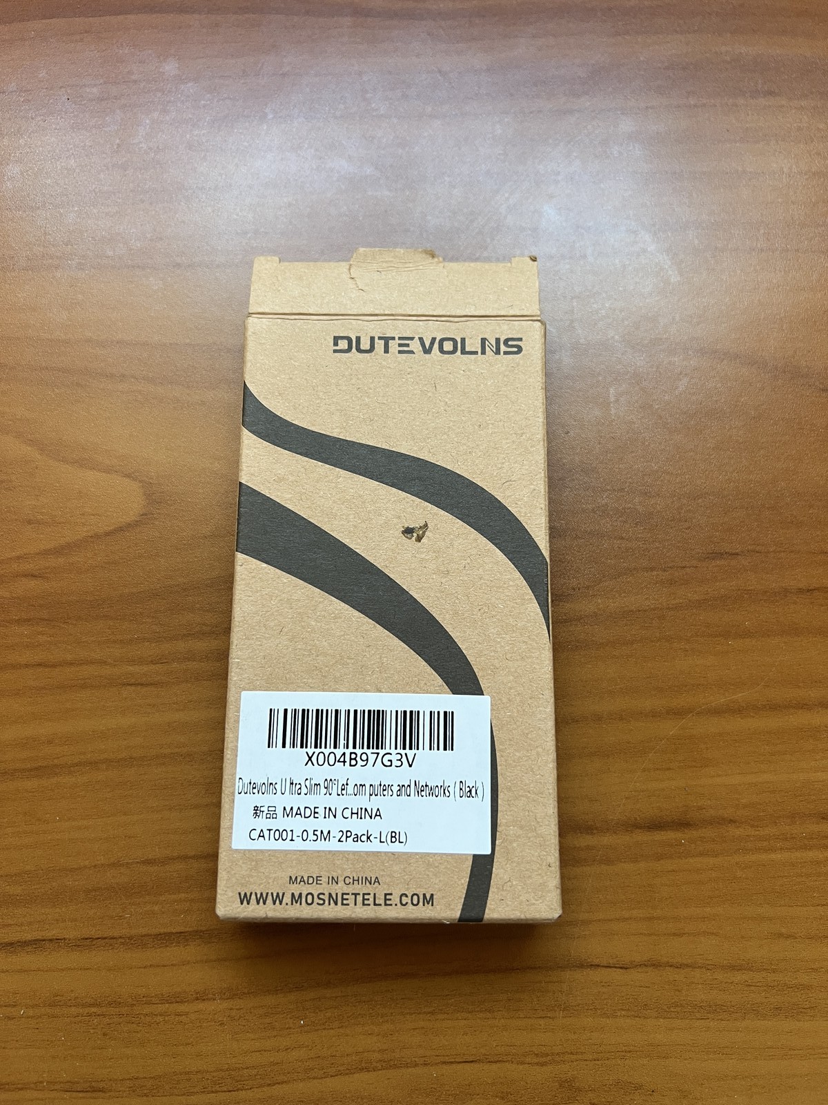 Dutevolns Ultra Slim 2 Pack Cat 6 Ethernet Extension Cable CAT001-0.5M-2Pack-L