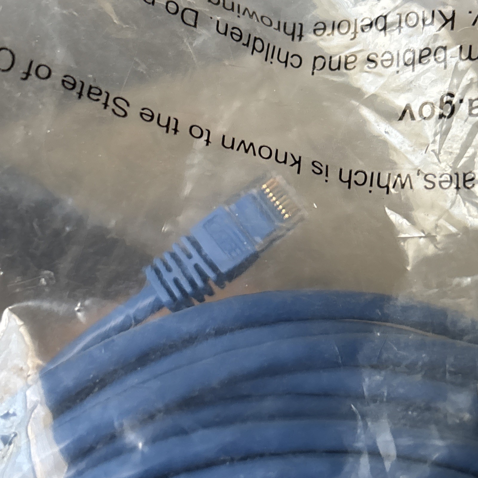 Cat5e Ethernet Patch Cable RJ45 Stranded 350Mhz UTP Copper Wire 24AWG 100ft Blue
