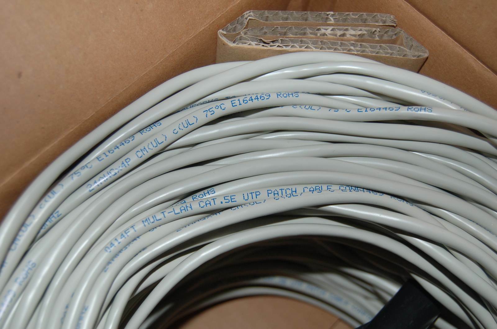 C2G 500ft Cat5E UTP 350 MHz Stranded PVC CM Rated Cable Gray ANSI/TIA-568-C.2