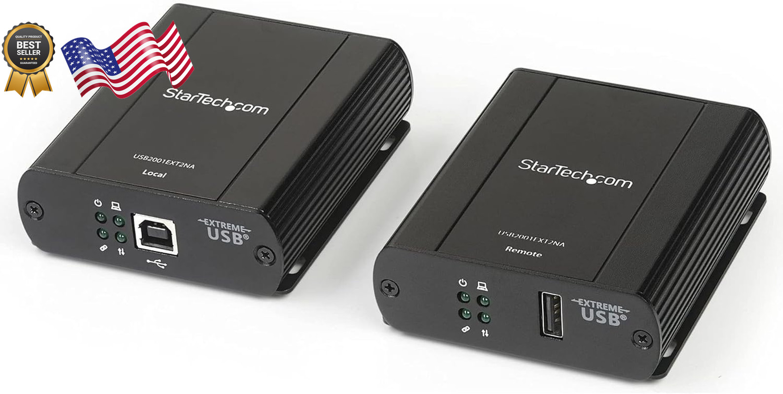 StarTech.com USB 2.0 Extender Over Cat5/Cat5e/Cat6 Ethernet Cable (RJ45) – 33