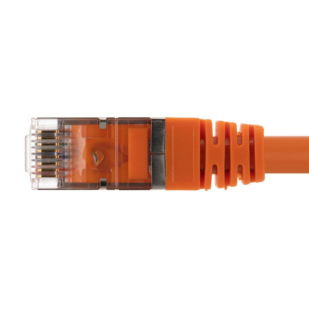 Ethernet Patch Cable CAT6, F/UTP, 26AWG, 0.5 Ft , 5 pack, Orange