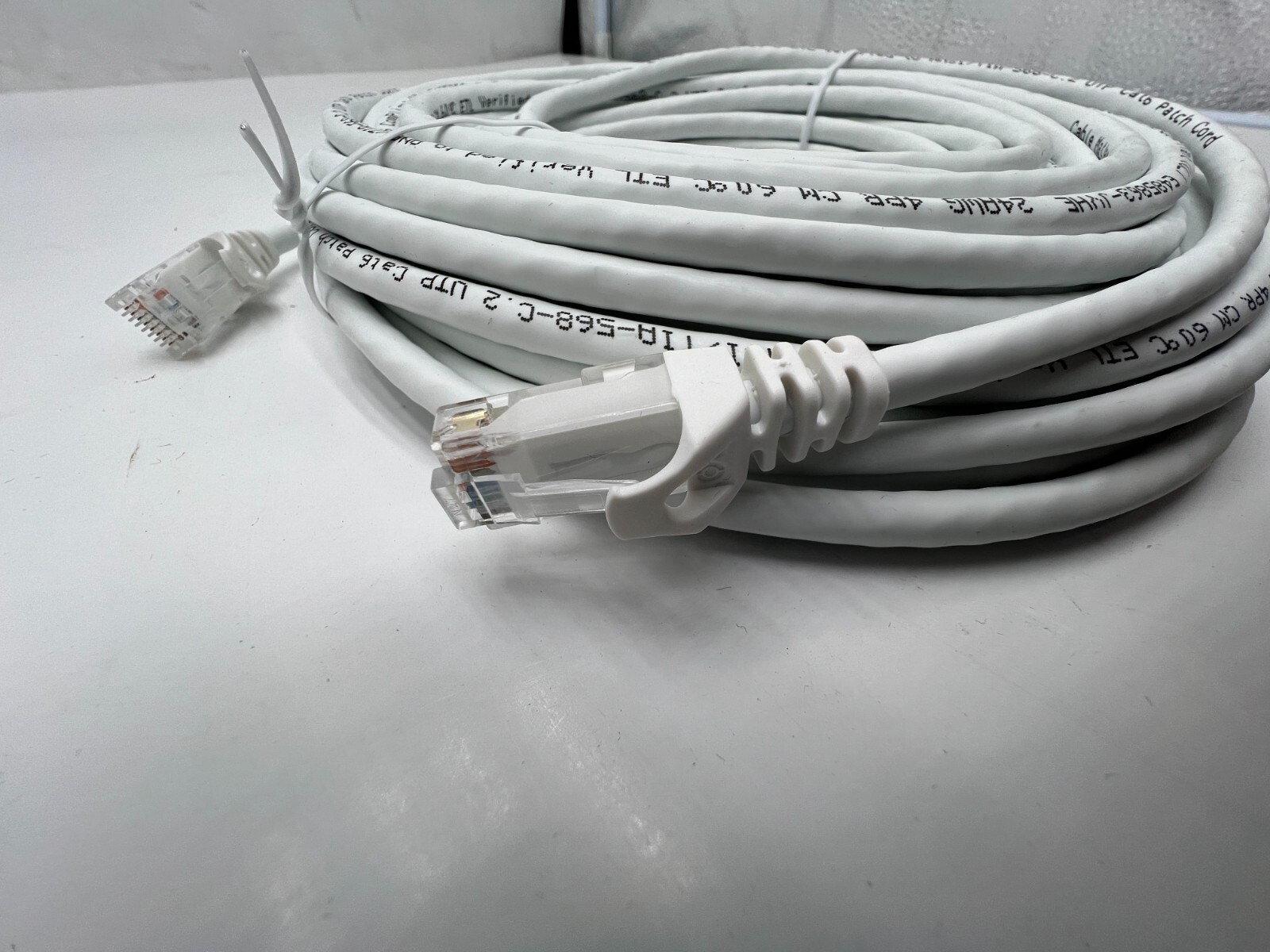 Cable Matters 160001-WHT-50 Cat 6 UTP 24 AWG Ethernet Patch Cable in White 50ft