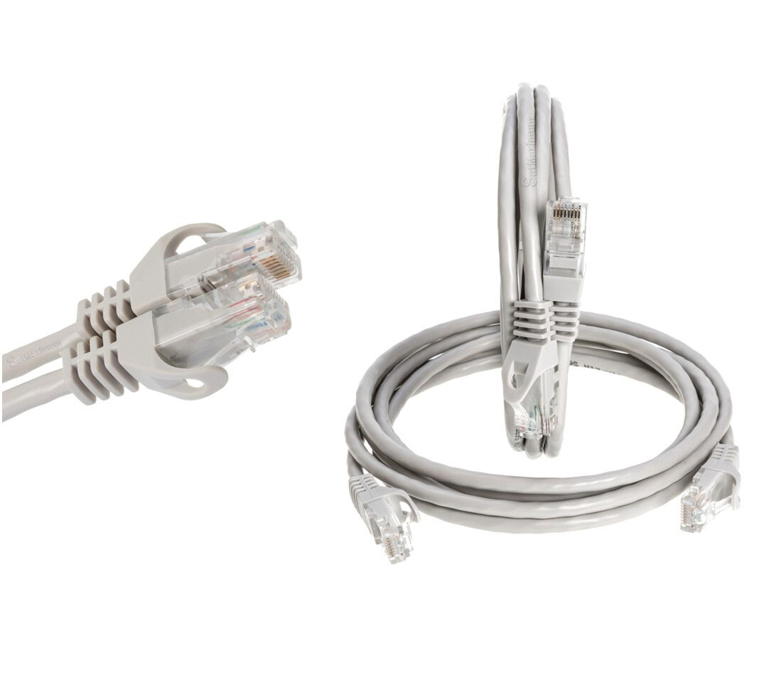 CAT6 Ethernet Network Patch Cable LAN Internet RJ-45 Cord Gray 1.5FT – 20FT LOT