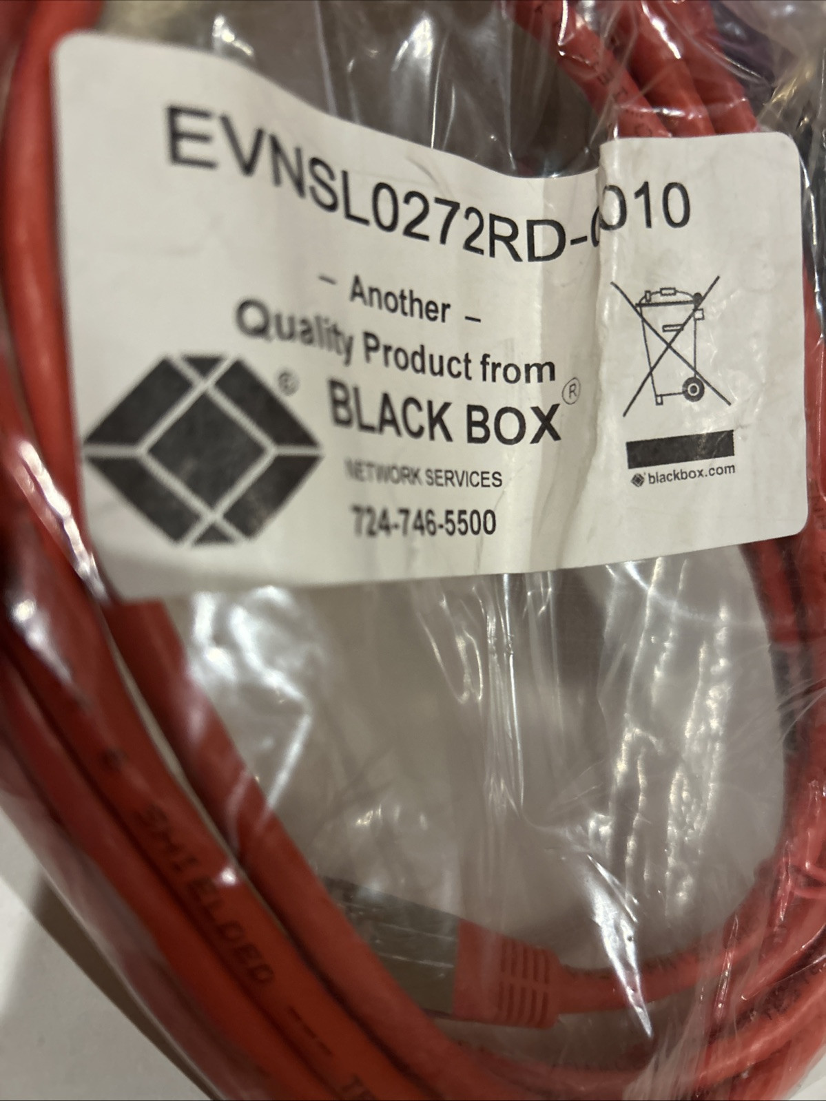 Black Box – Network cable RJ-45 (M) 3 m screened shielded twisted pair (SSTP)…