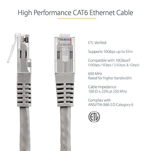 3 Pack CAT6 RJ45 UTP Ethernet Patch Cable 3FT High Speed LAN Internet Cord