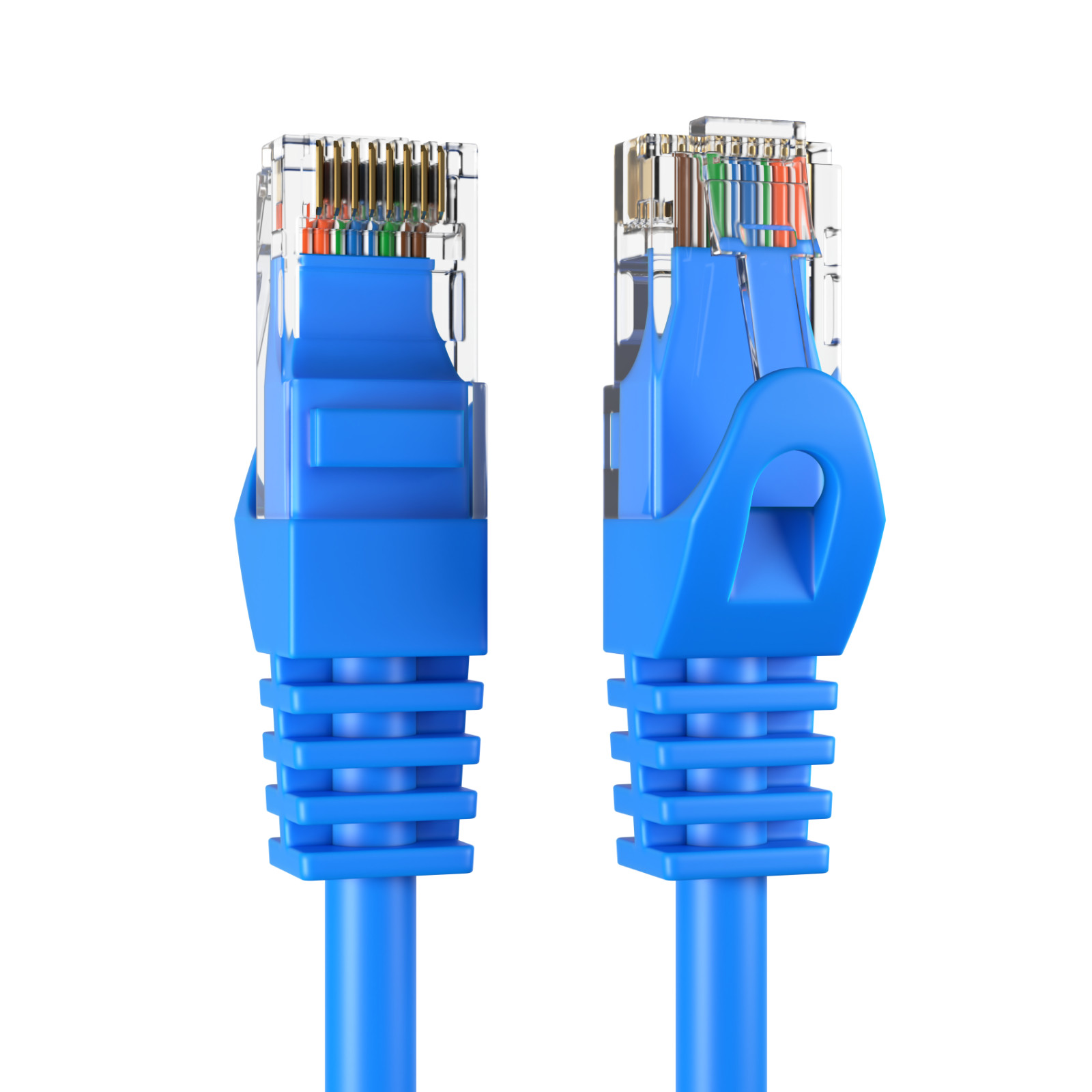 Cat5e Blue Patch Cord Network Cable Ethernet LAN RJ45 UTP 25FT- 200FT Multi LOT