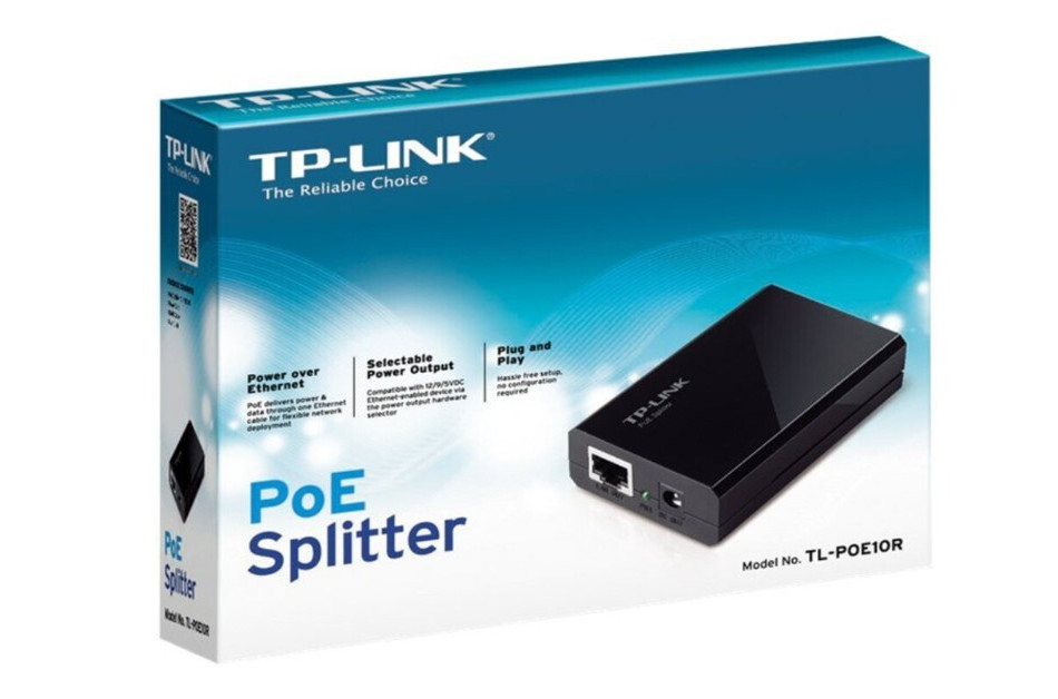TP-LINK TL-POE10R Gigabit PoE Splitter Adapter – New