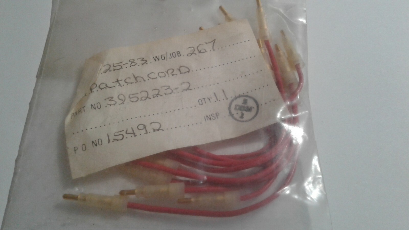 (1pc) 395223-2, PATCH CORD