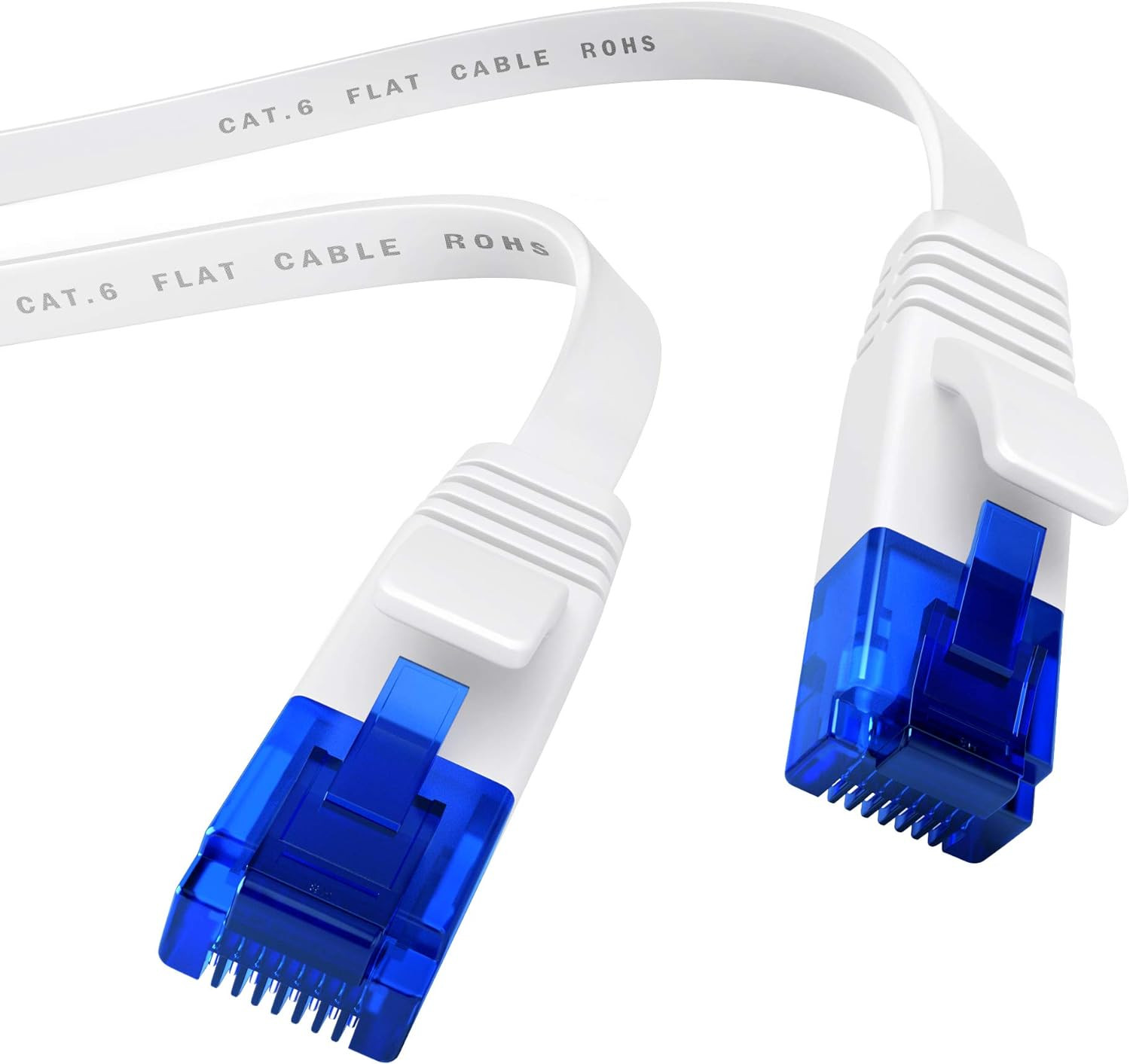 Flat Ethernet Cable with Break-Proof Design, Internet/Lan Cable – 100Ft (1Gbps