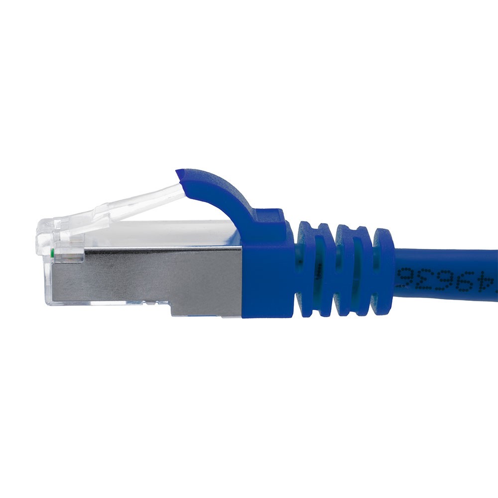 Ethernet Patch Cable CAT6, F/UTP, 26AWG, 0.5 Ft , 5 pack, Blue