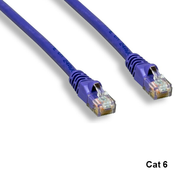 Kentek Purple 3ft UTP Cat6 Cable 24AWG RJ45 Pure Copper Router Ethernet Network