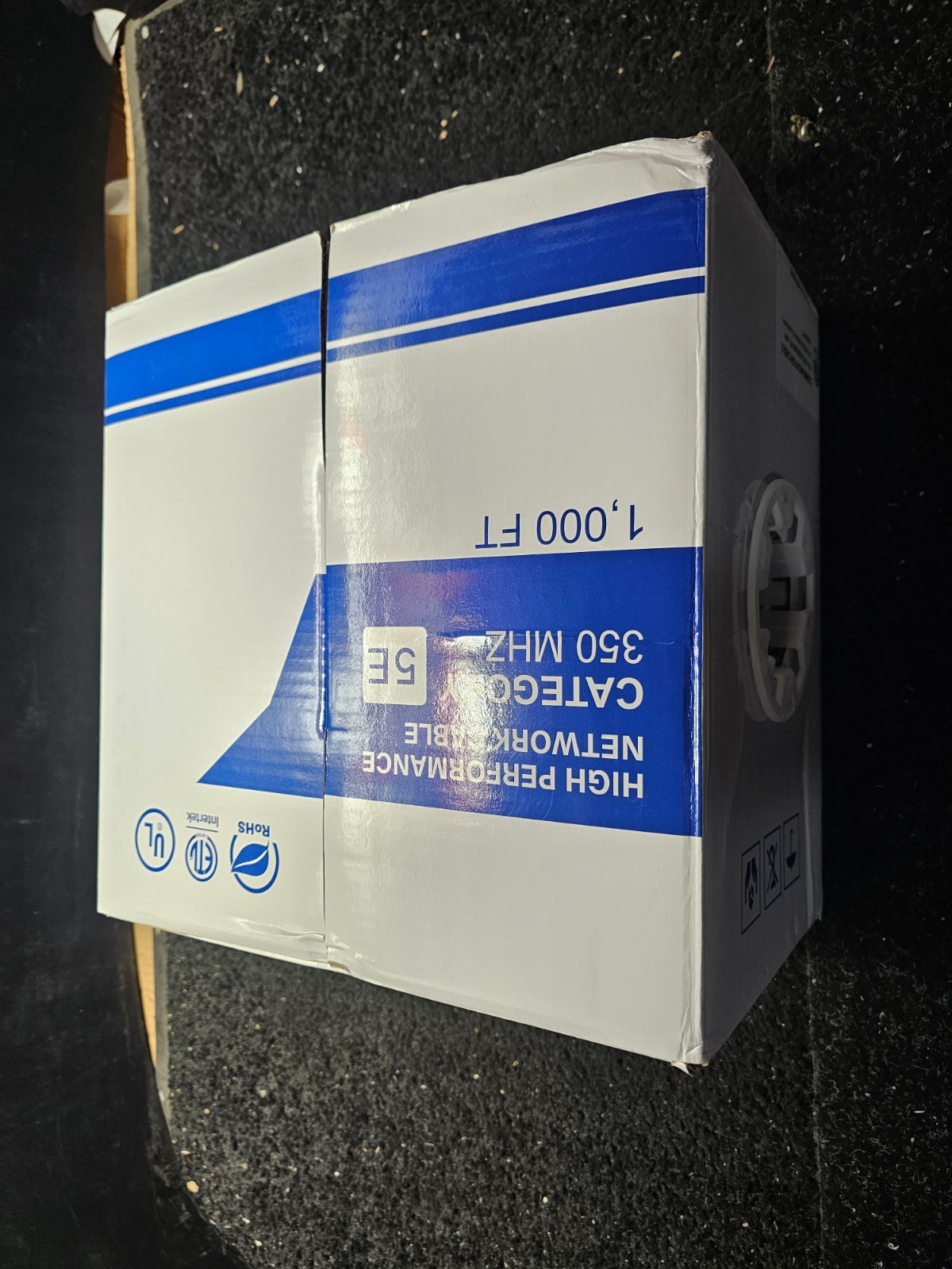 Communication Cable C5CU1000CMR 1000′ UTP Cat5e Copper 350Mhz ETL Riser Rated