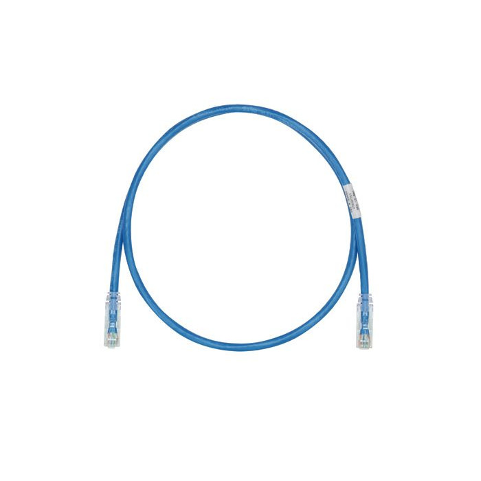 22 ft Panduit UTPSP22BUY 24 AWG Copper Cat 6 UTP Patch Cord Blue