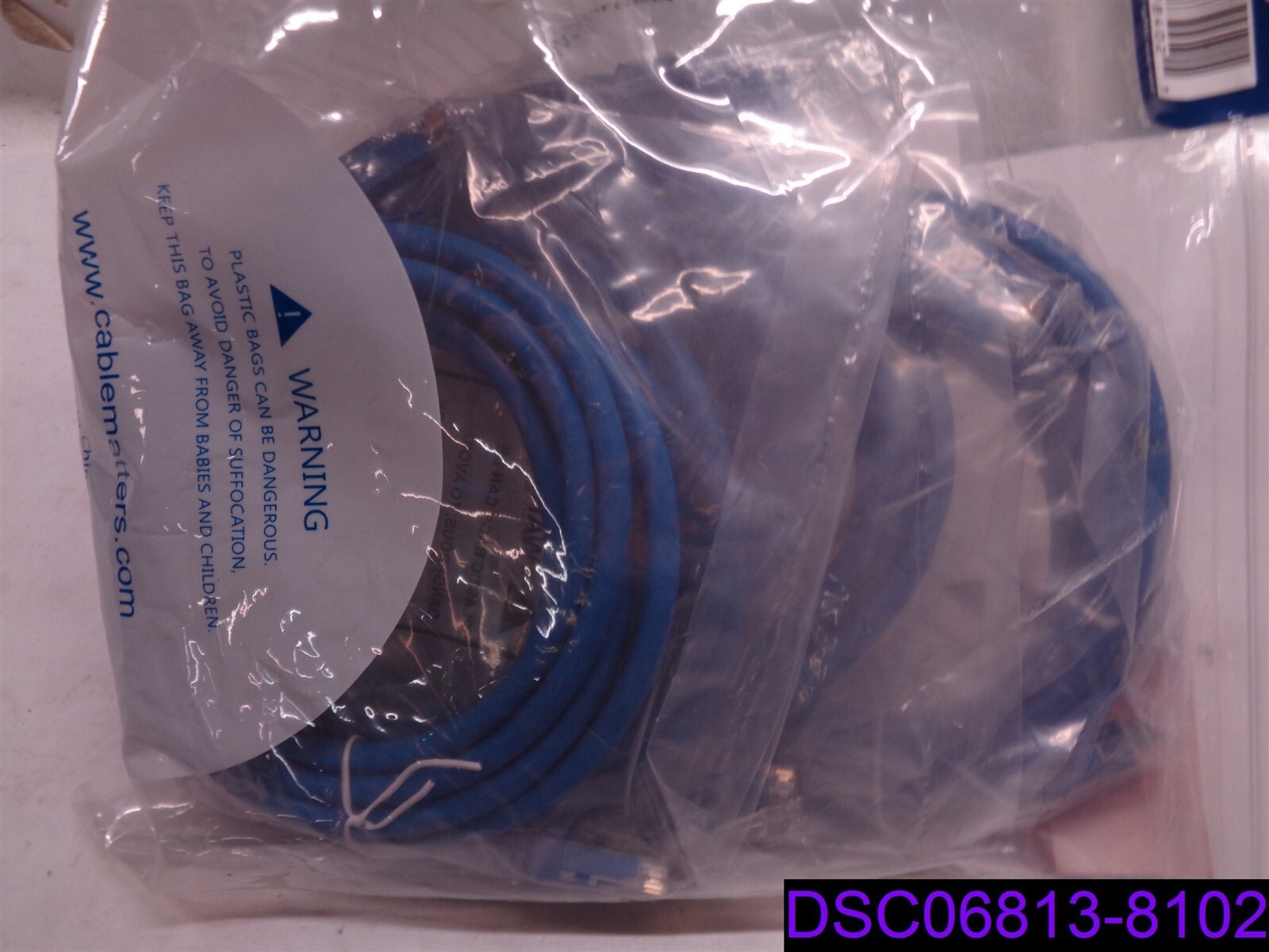 Qty = 50 Cables (10 Packs x 5): Cable Matters Cat6 Ethernet Patch 160001-BLU-7×5