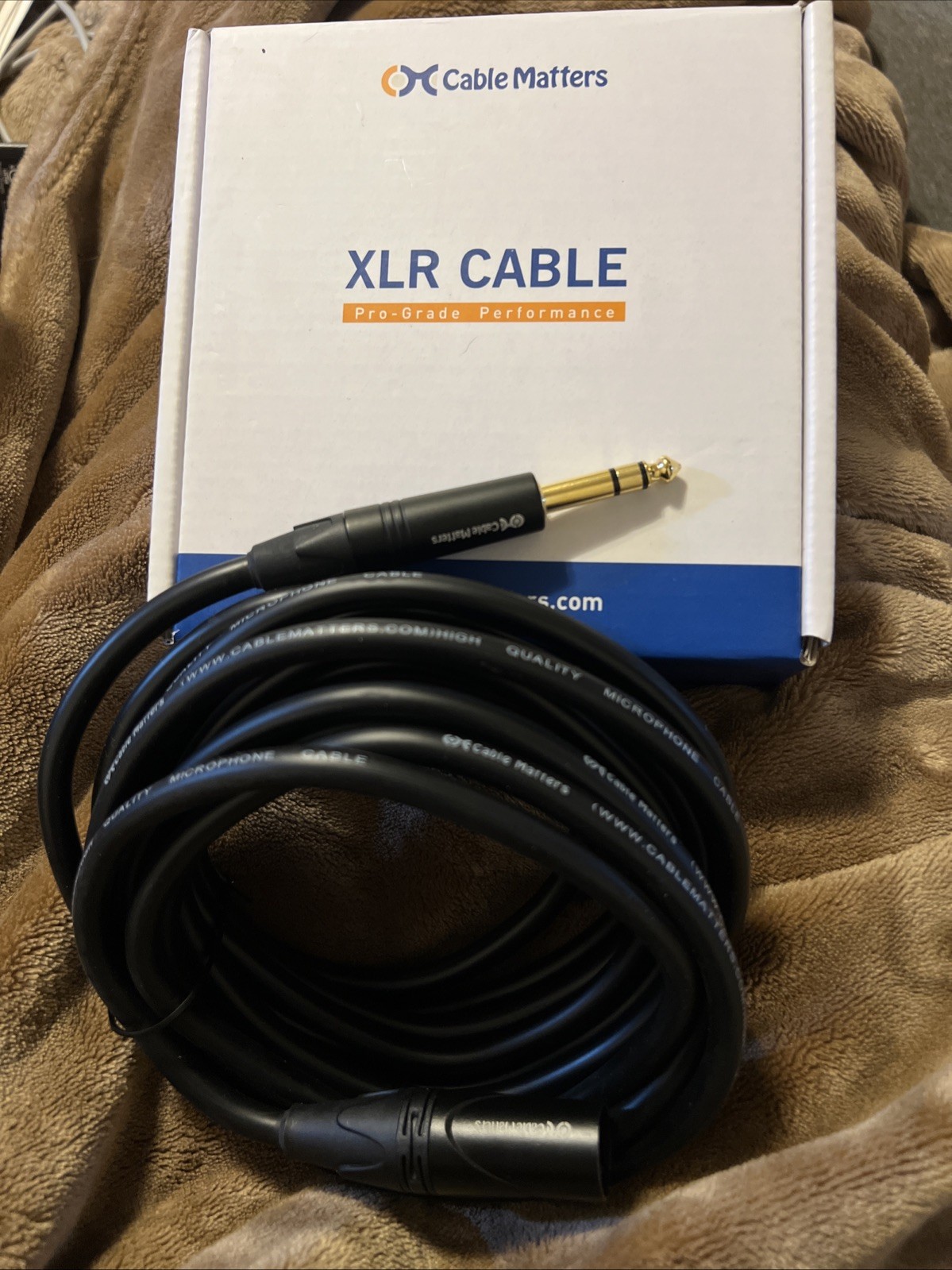 NEW Genuine Cable Matters 6.35MM TRS XLR MALE 2 M Balanced Cable – 15 ft Length