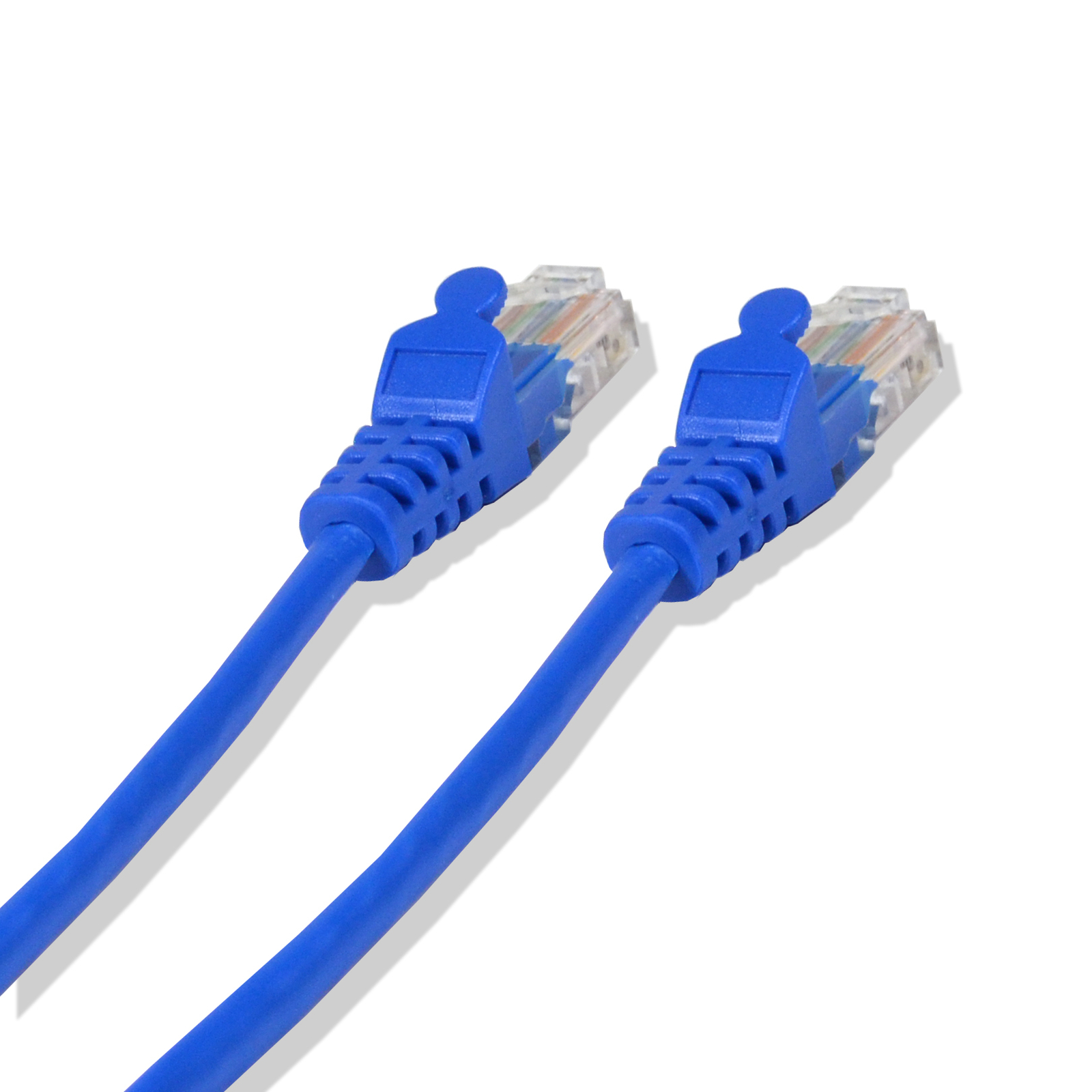 15ft Cat5e Cable Ethernet Lan Network RJ45 Patch Cord Internet Blue (50 Pack)