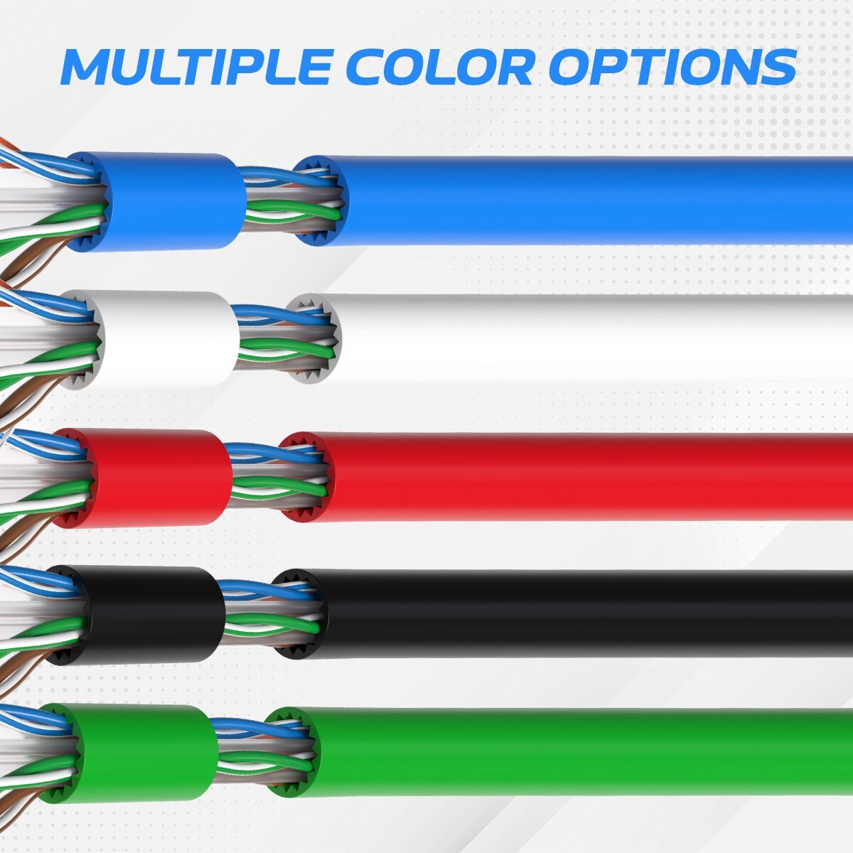 1000ft RED CAT6A UTP Solid Copper Ethernet Cable 23AWG 10Gbps High-Speed Wire