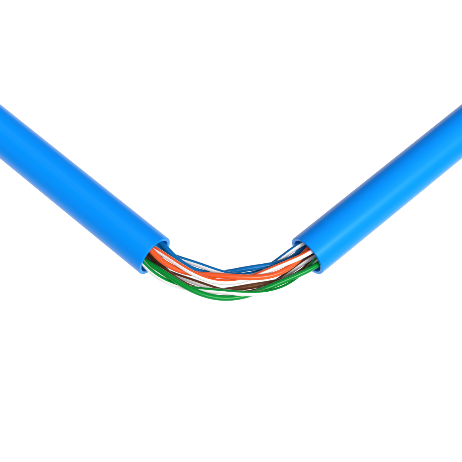 500ft CAT5e UTP Solid Ethernet Network LAN Cable 24AWG Pull Box Bulk Wire Blue