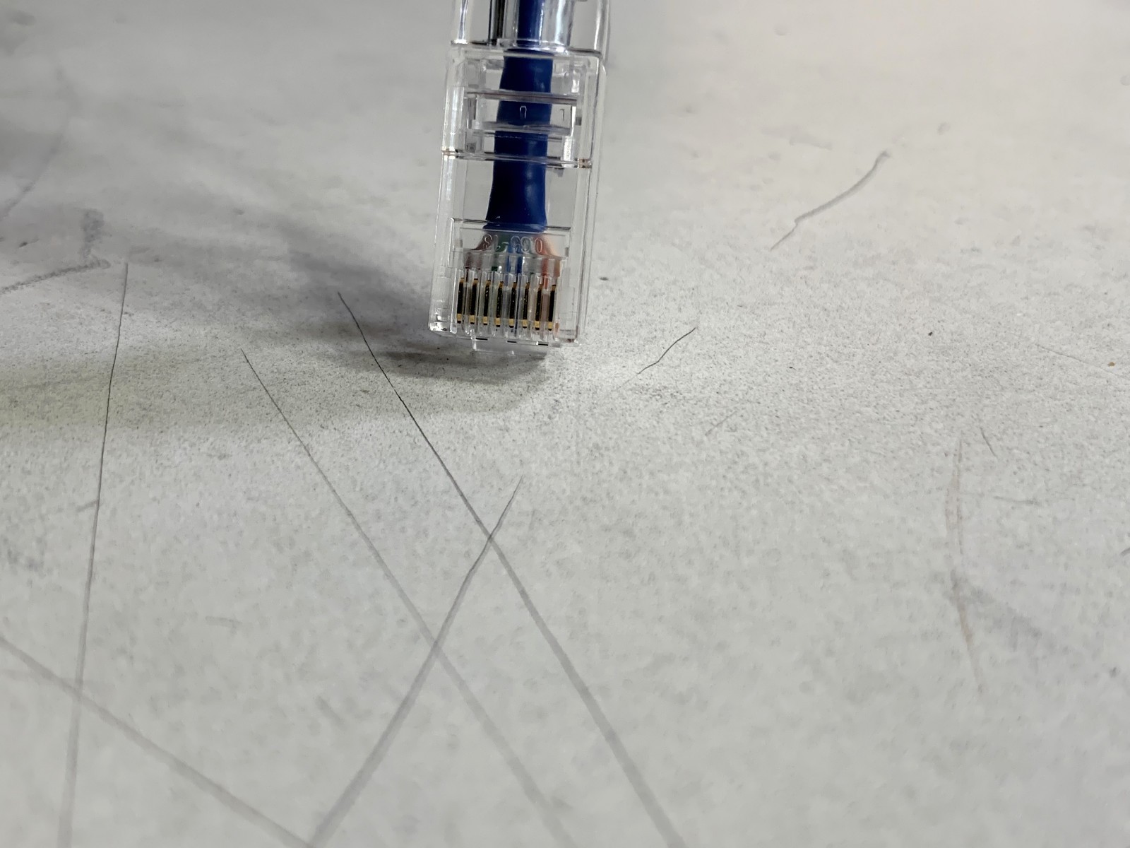 (100x) CAT6 Ethernet Patch Cable 6 Inches 0.5 Feet Blue Slim 550mhz 28AWG 10GBe