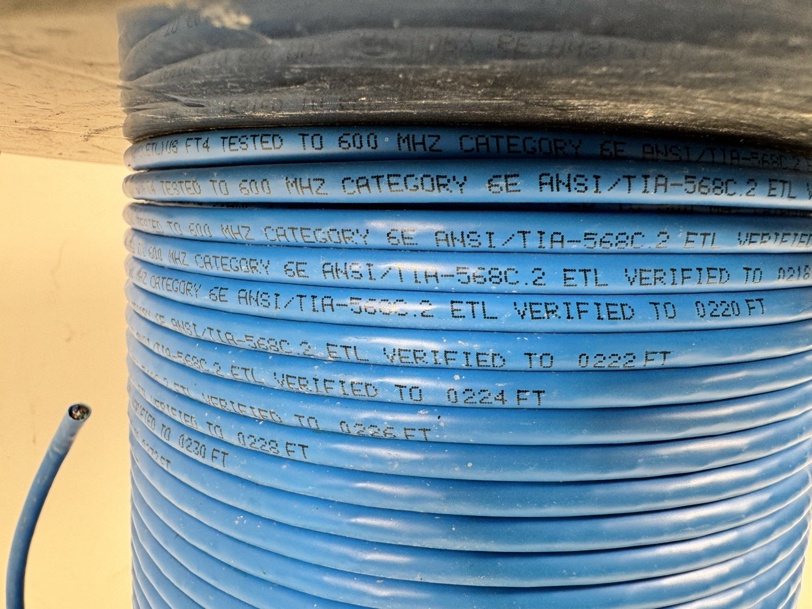 500+ Feet Total Of Cat6e Cable ANSI/TIA-568C.2 23 Awg 600MHz Network ETL UTP