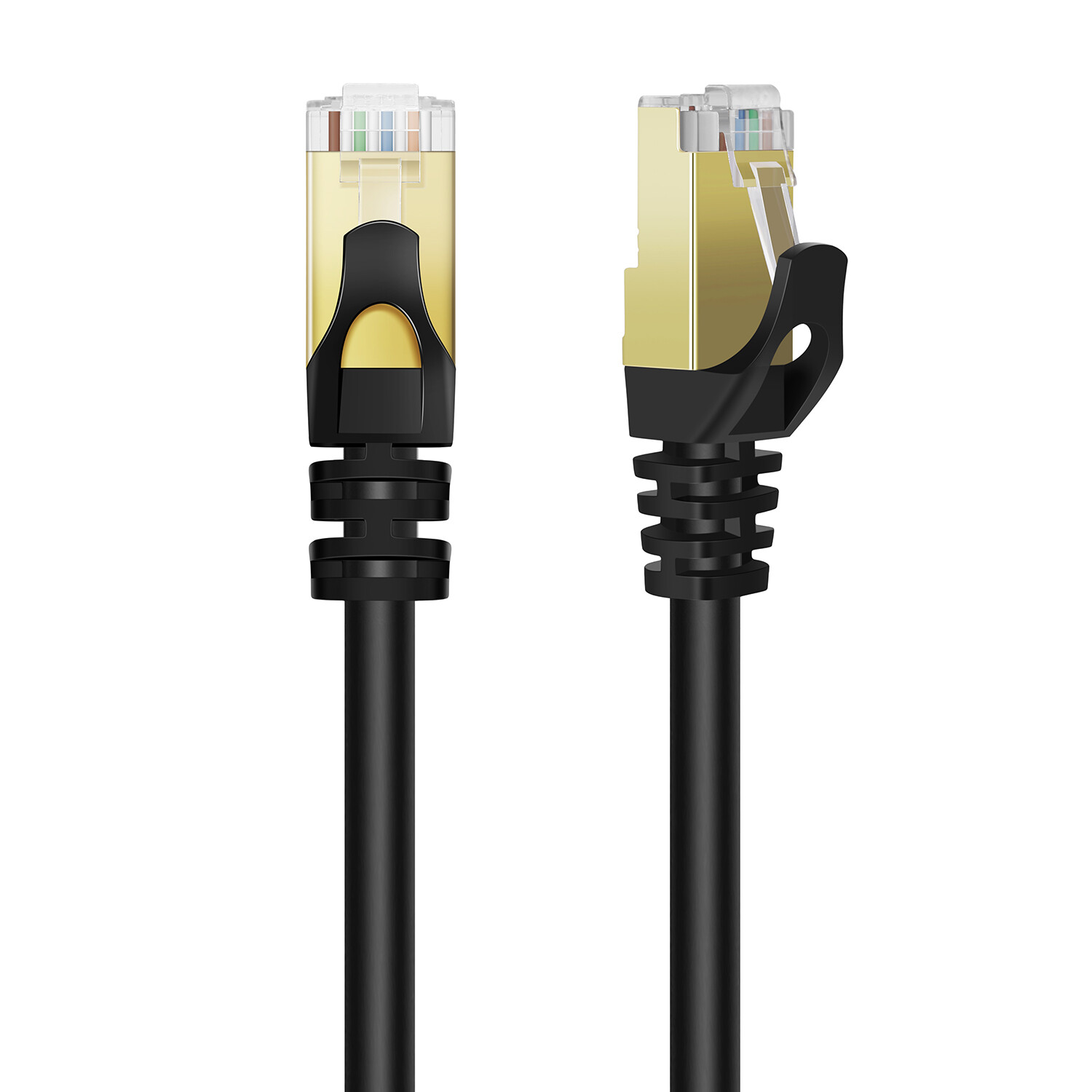 CAT 7 Ethernet Cable 100ft High Speed 10 Gbps 600MHz Black CAT7 Connector LAN