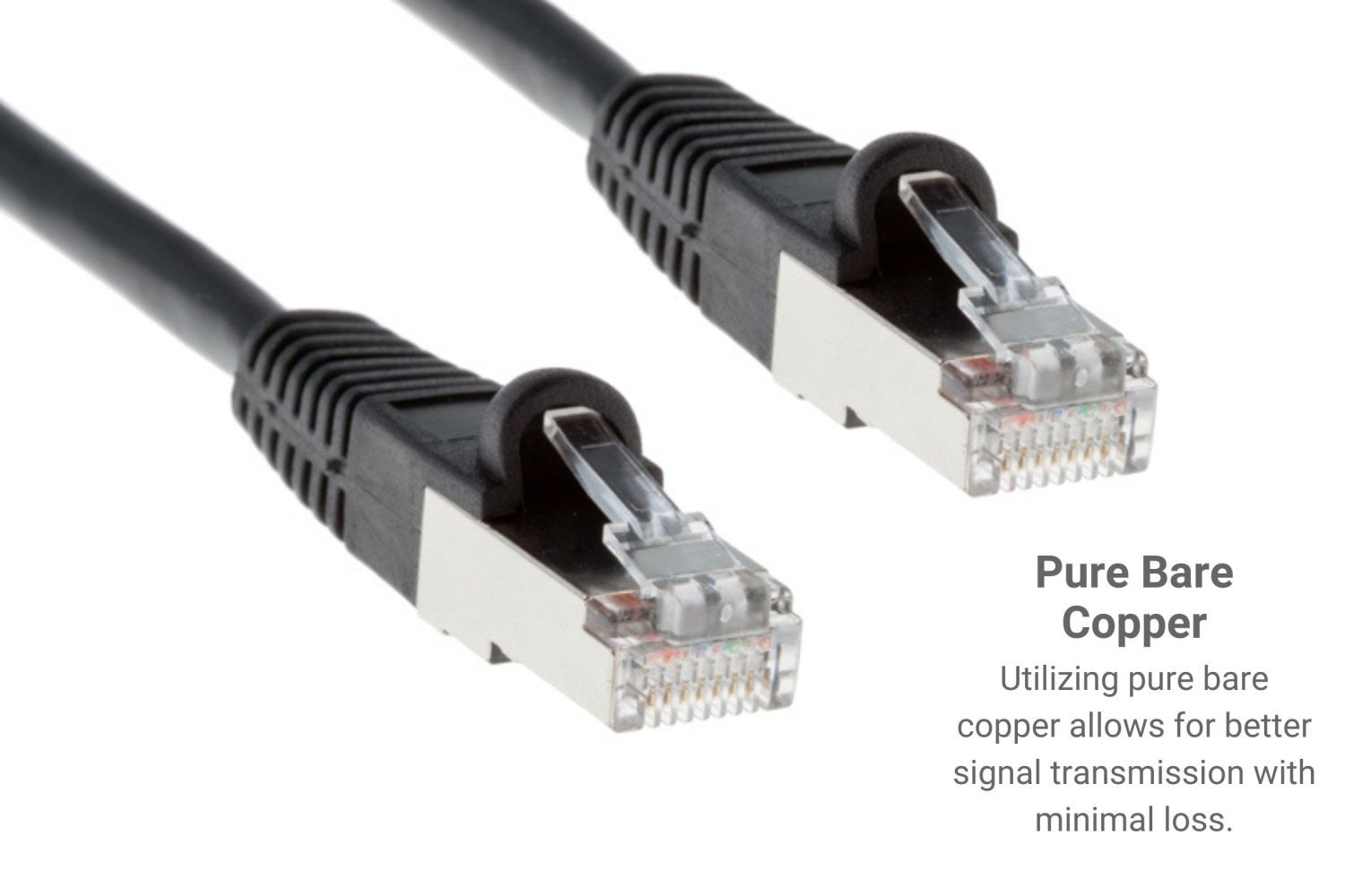 CAT5e Shielded Ethernet Patch Cable, Snagless, 150 Foot – Lifetime Warranty