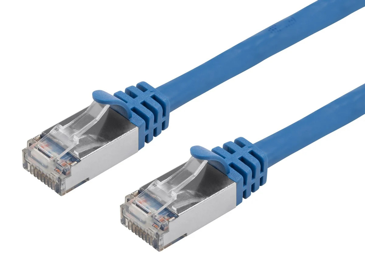 Monoprice Cat7 Ethernet Patch Cable – 3 feet – Blue | Flexboot RJ45 Stranded