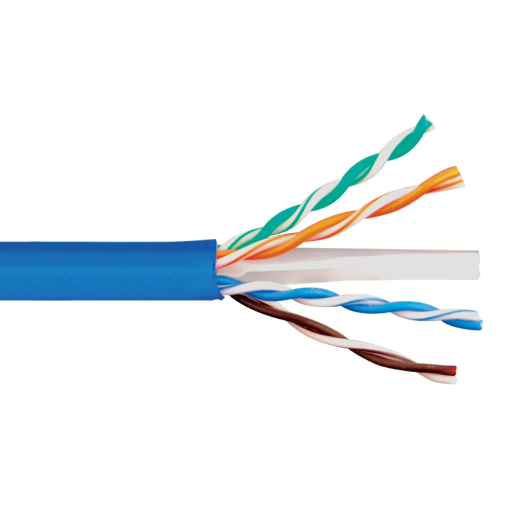 Cat6 or Cat6e network ethernet cable bulk wire 23 awg copper non/terminated