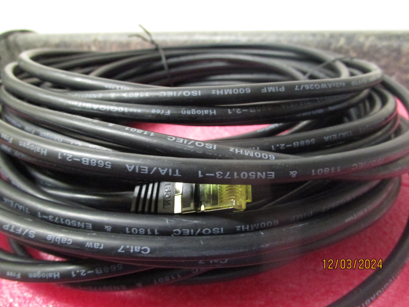 NEW! (100ft) Cat7 Ethernet Cable EN50173-1 TIA/EIA 568B-2.1 10Gigabit – Zeiss