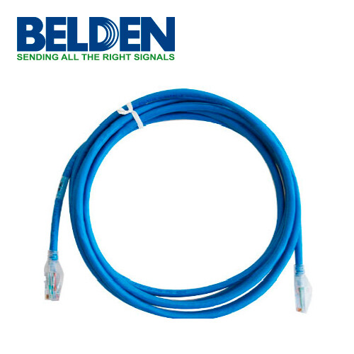 New BELDEN CAT6+ BONDED PAIRS PATCHCORD CABLE 10′ FEET BLUE C601116010 Lot of 10