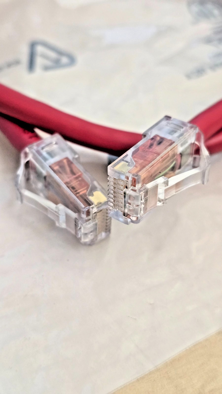 Lot Of 5 Cat6 Ethernet Cable 2ft RJ45 Network Patch Cord Red CommScope GS8E