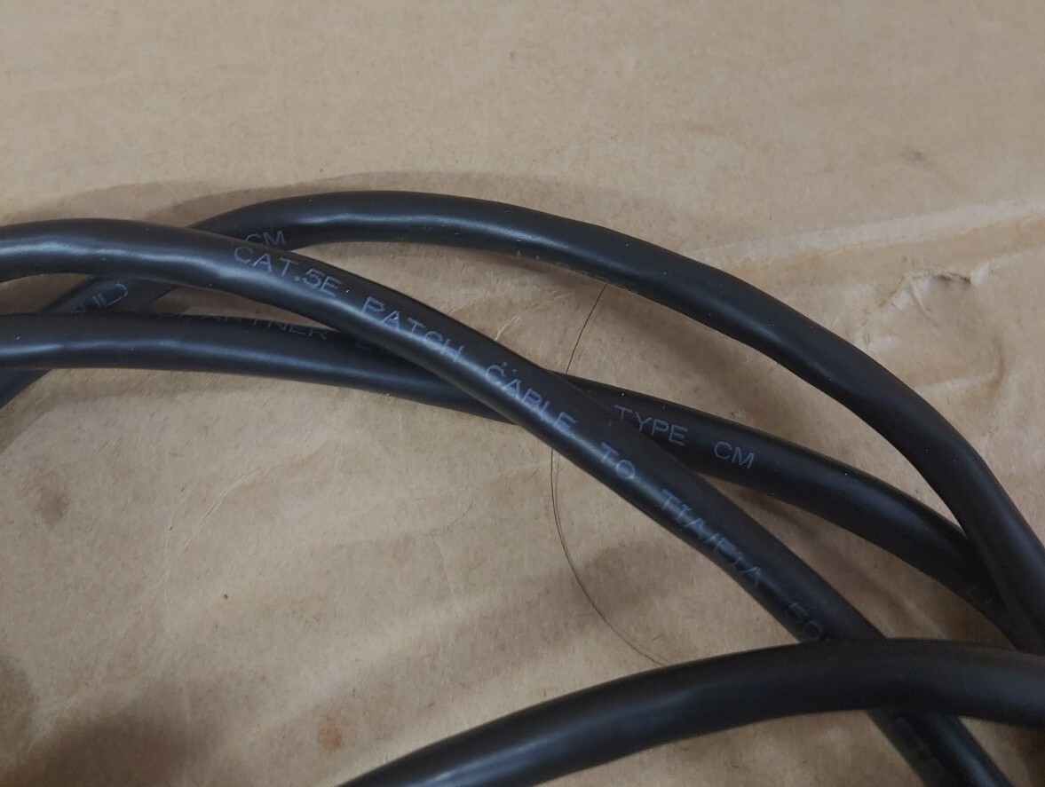 GARMIN *NEW* 6 FT. CAT.5E PATCH CABLE TO TIA/EIA 24AWG STRANDED E188601-I
