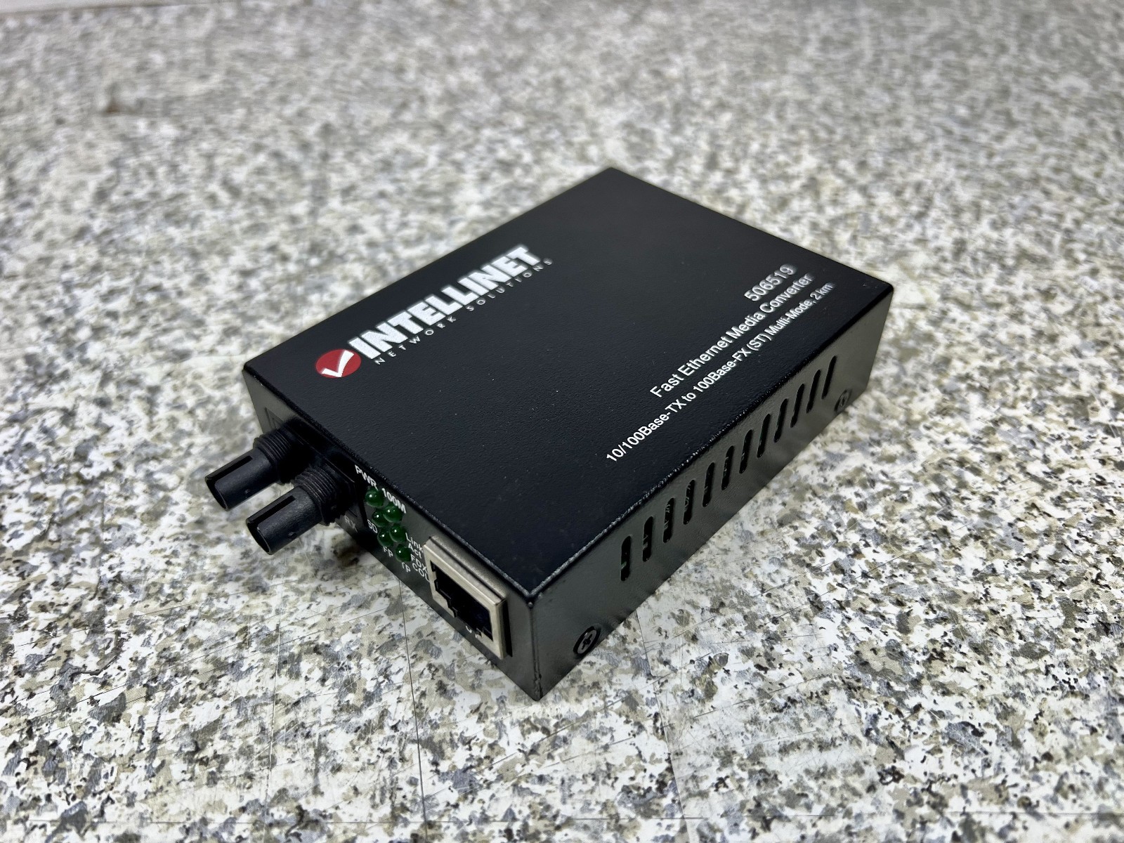 Intellinet Fast Ethernet Media Converter (506519) Unit Only – No Power Cable!