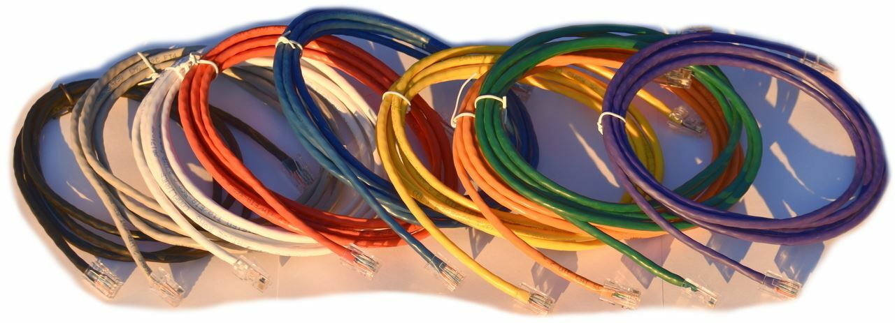 Cat 5 Cable – 10 Foot Blue, Crimped