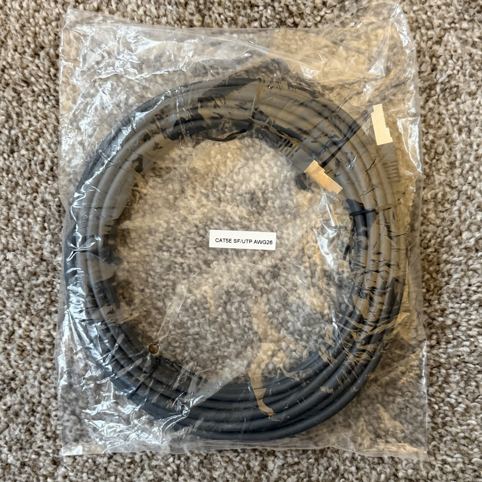 Lot Of 6 NEW Logitech CAT5e Ethernet Cables 7M (23ft) RJ45 Graphite 952-000073