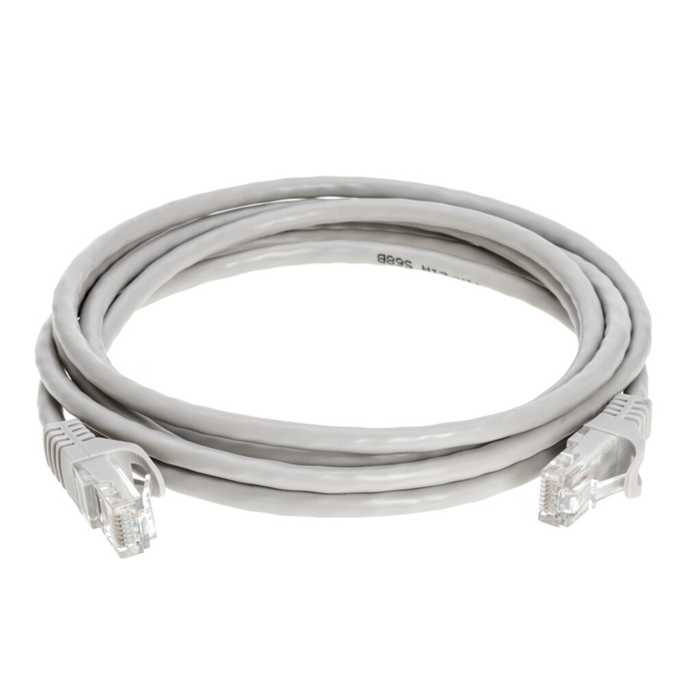 CAT5 Ethernet Patch Cable RJ-45 LAN Internet Cable Gray 1.5FT-20FT Multipack LOT