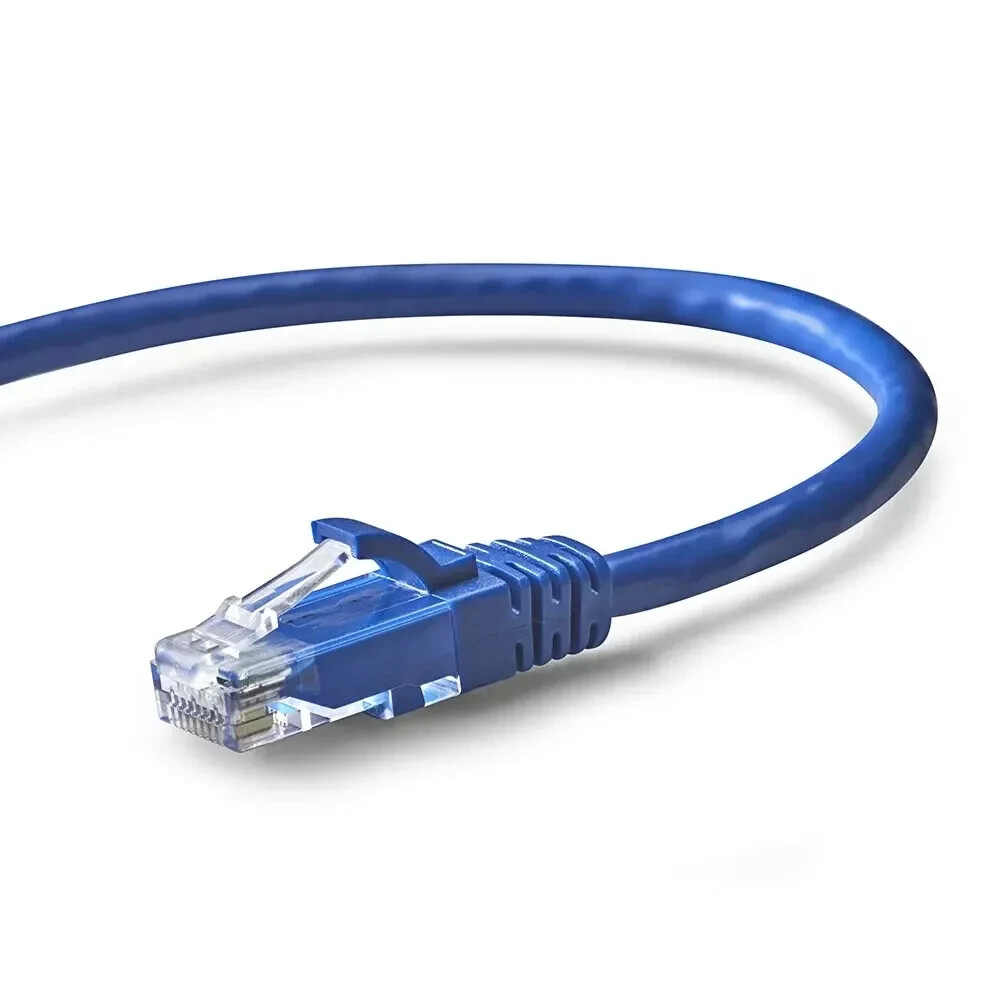 CAT5E Blue Ethernet Patch Cable RJ45 550Mhz UTP 0.5FT- 14FT Multipack