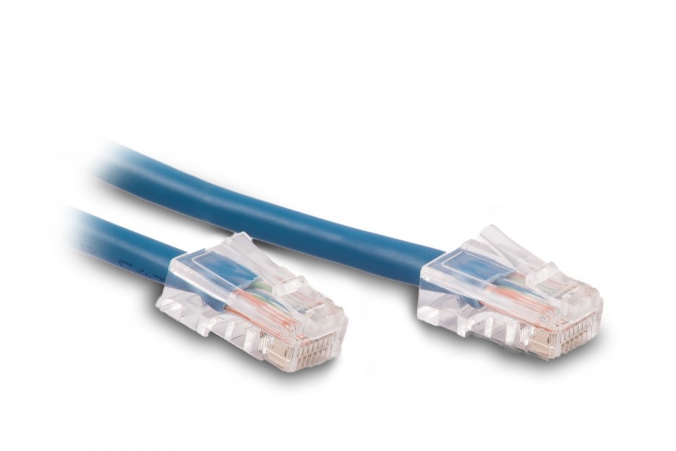 25′ 50′ 100′ 150′ CAT5e CAT 5e Cables CMP Plenum Solid Copper Ethernet Wire Blue