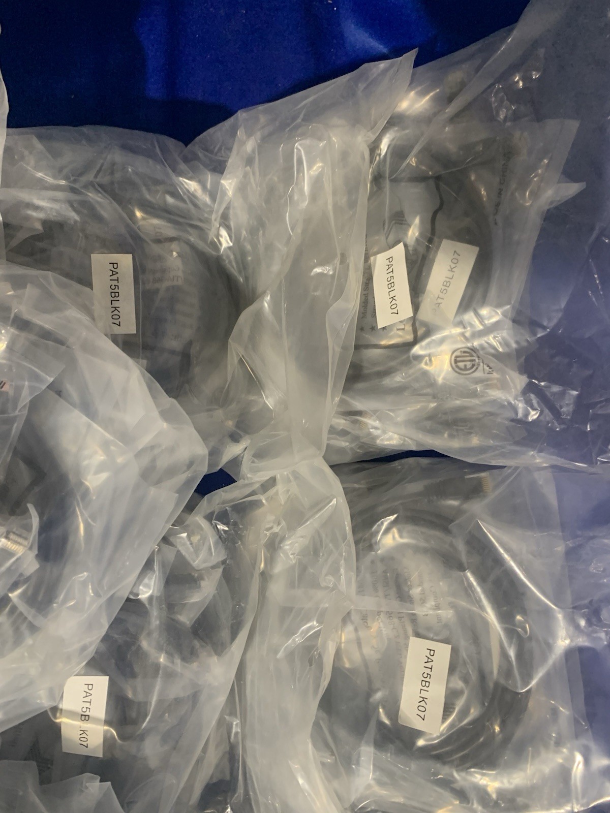 7 Foot Ethernet Network Cable Cat5e Patch Cord LAN – Pack of 10 x12 – New Sealed