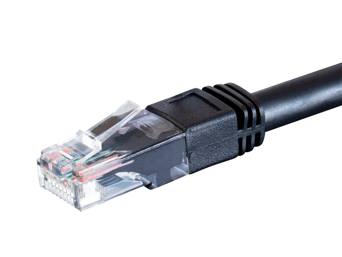 Cat6 Ethernet Patch Cable – 3 Feet – Black | Snagless RJ45, 550MHz, UTP, 24AWG