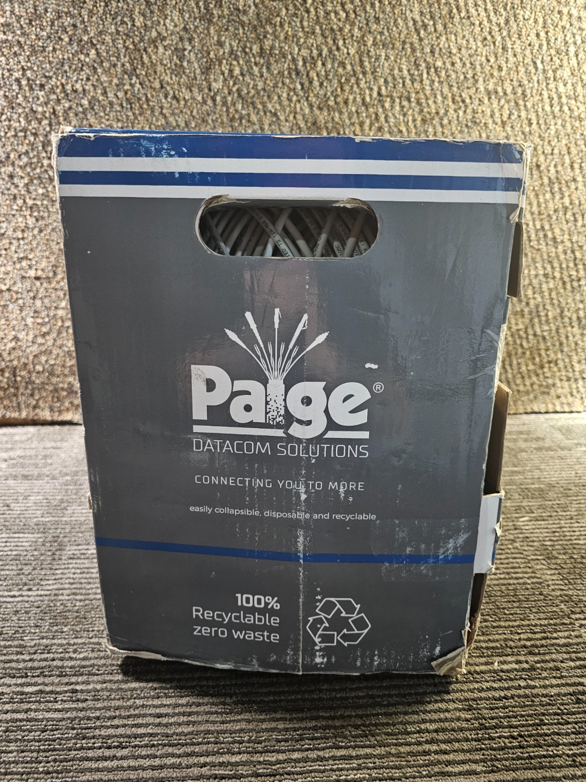 Paige 258300310 Plenum GameChanger Cable 1000′, 22 AWG, 8 Conductors, 4PR, White