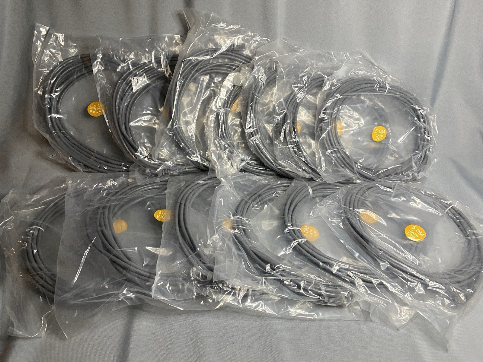 Cat 6 CAT6 16ft 5M Cord Cable Ethernet Internet Network LAN RJ45 UTP Gray