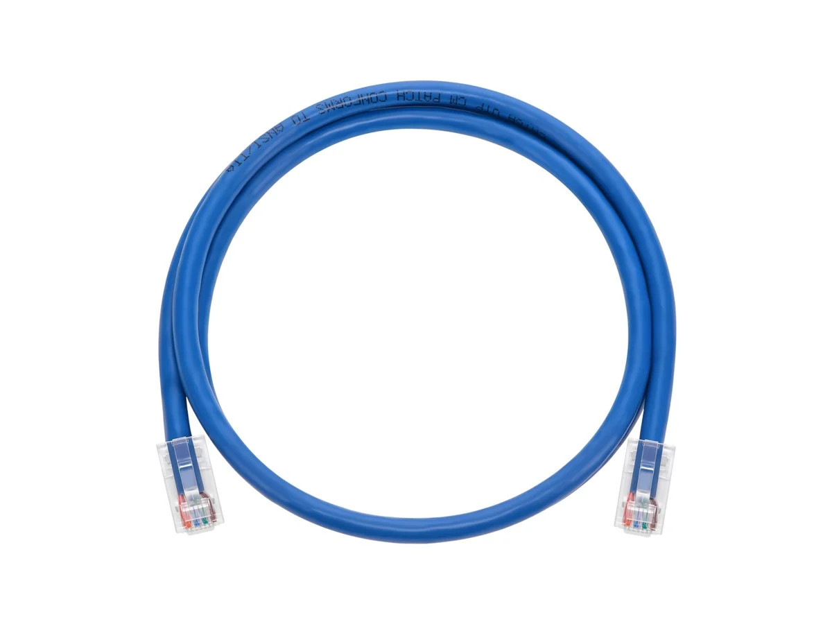 Monoprice Cat6A Patch Cable 3 Feet Blue 26AWG 10G RJ45 Non-booted Ethernet Cable