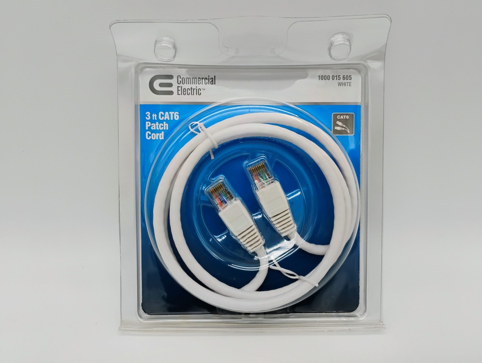 CAT6 Ethernet Cable RJ45 7ft Black / 3ft White LAN Networking Cable New Lot