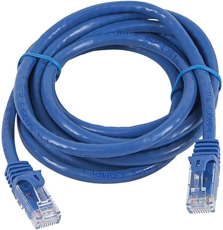 7ft Cat5e Ethernet Patch Cable – Snagless Design, 24AWG Copper Wiring